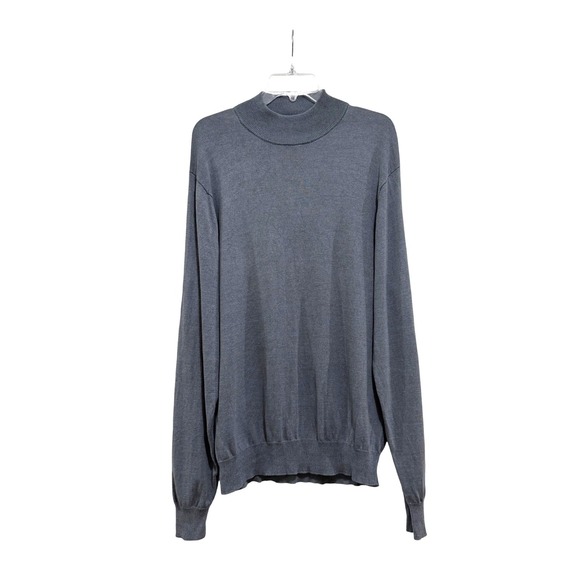 Jos. A. Bank Other - Jos. A. Bank Signature Collection Mens Gray 100% Silk Mock Neck Sweater Large